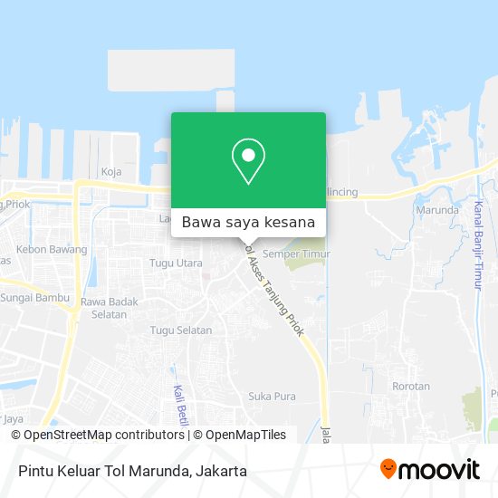 Peta Pintu Keluar Tol Marunda
