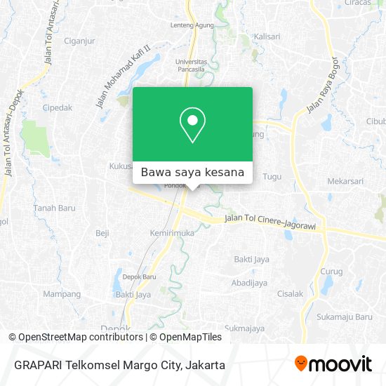 Peta GRAPARI Telkomsel Margo City