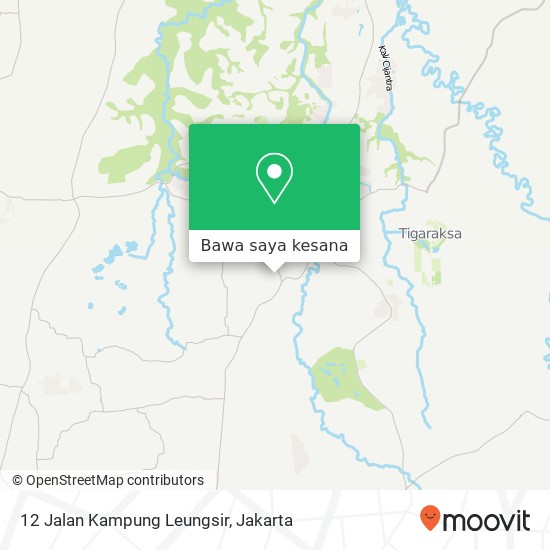 Peta 12 Jalan Kampung Leungsir