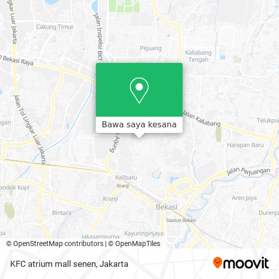 Peta KFC atrium mall senen