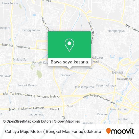 Peta Cahaya Maju Motor ( Bengkel Mas Fariuq)