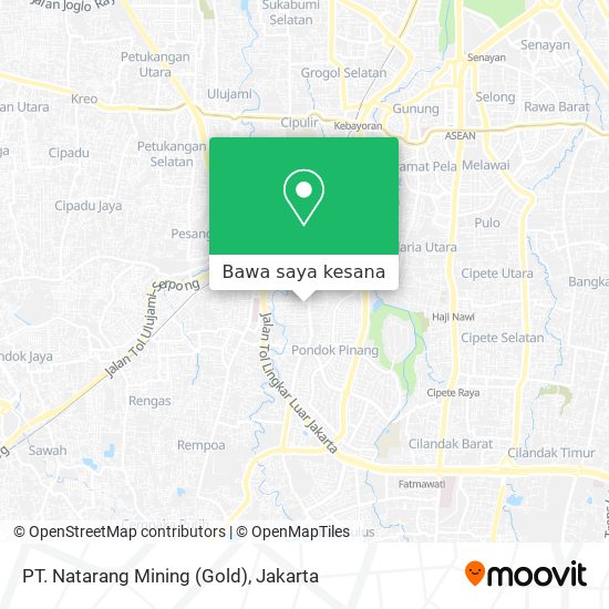Peta PT. Natarang Mining (Gold)