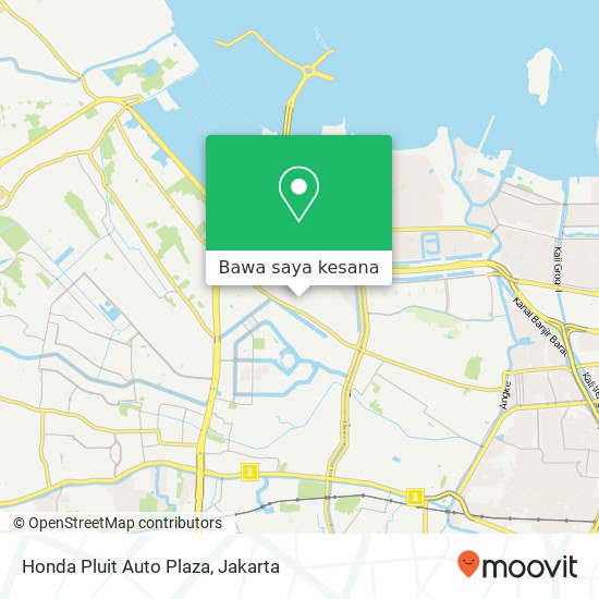 Peta Honda Pluit Auto Plaza