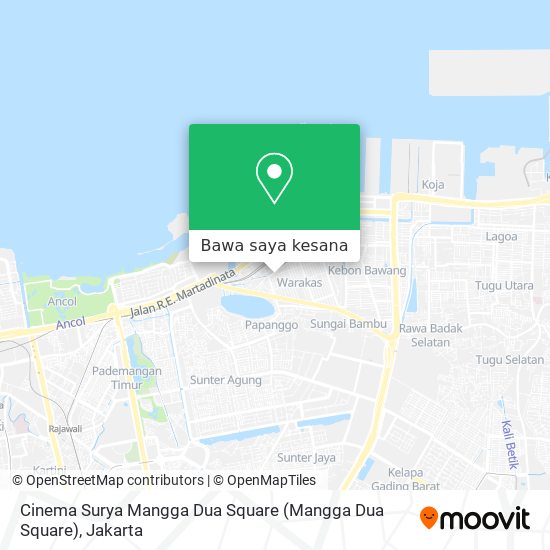 Peta Cinema Surya Mangga Dua Square