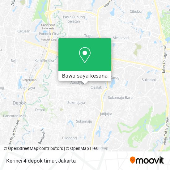 Peta Kerinci 4 depok timur