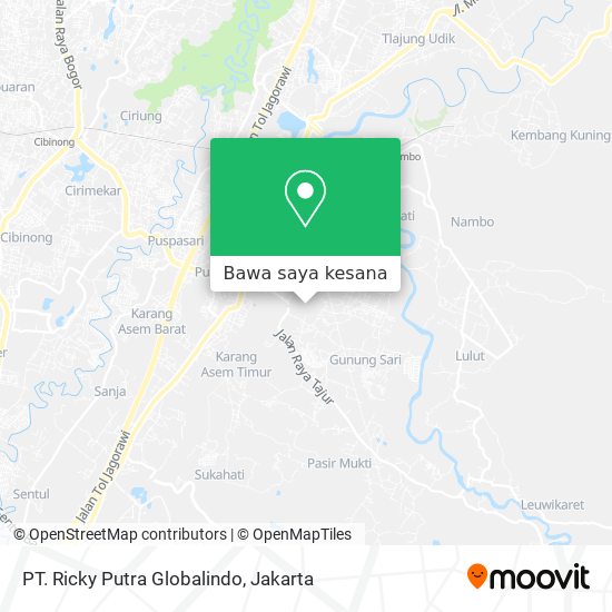 Peta PT. Ricky Putra Globalindo