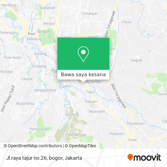 Peta Jl.raya tajur no.26, bogor