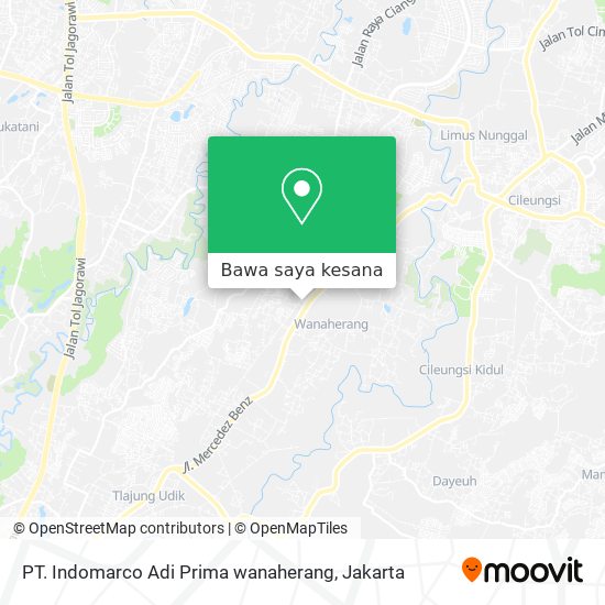 Peta PT. Indomarco Adi Prima wanaherang
