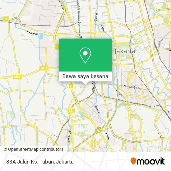 Peta 83A Jalan Ks. Tubun