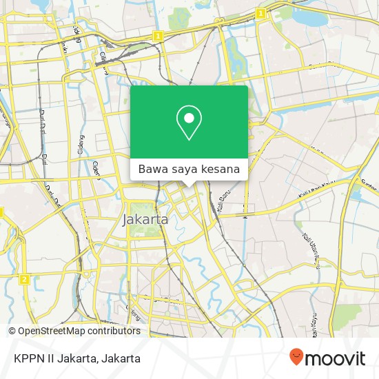 Peta KPPN II Jakarta
