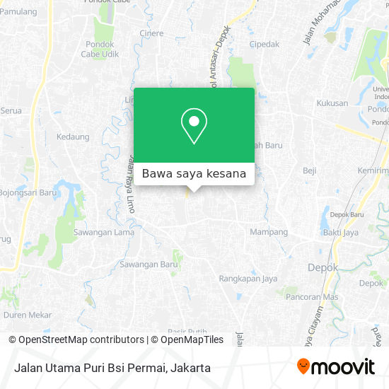 Peta Jalan Utama Puri Bsi Permai