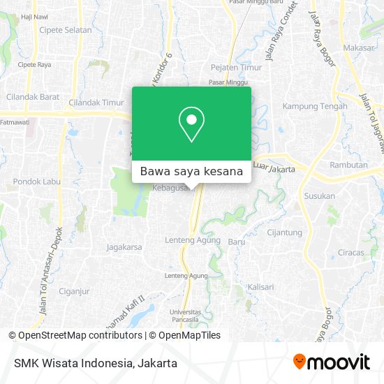 Peta SMK Wisata Indonesia