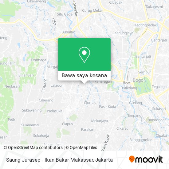 Peta Saung Jurasep - Ikan Bakar Makassar