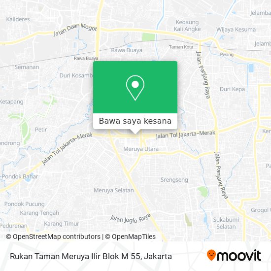 Peta Rukan Taman Meruya Ilir Blok M 55
