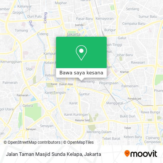 Peta Jalan Taman Masjid Sunda Kelapa