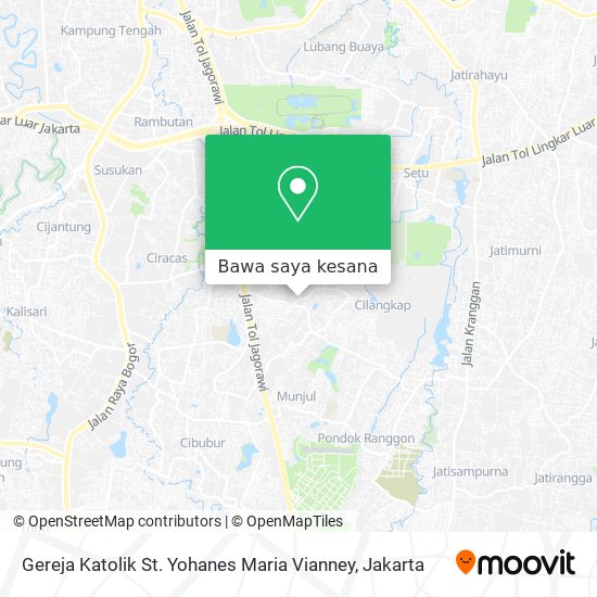 Peta Gereja Katolik St. Yohanes Maria Vianney