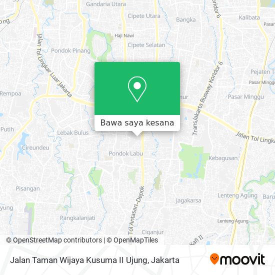 Peta Jalan Taman Wijaya Kusuma II Ujung