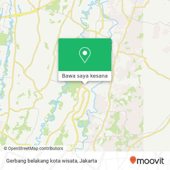 Peta Gerbang belakang kota wisata