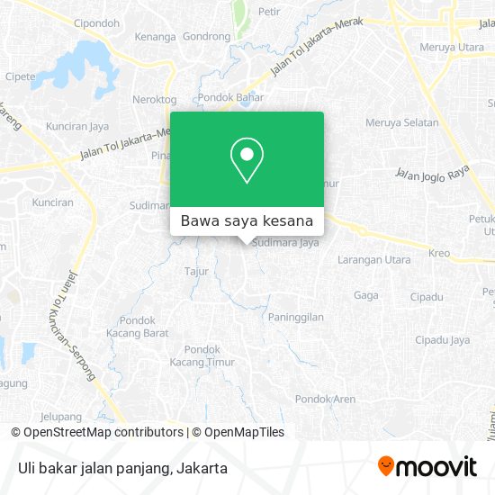Peta Uli bakar jalan panjang