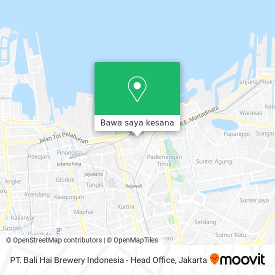 Peta PT. Bali Hai Brewery Indonesia - Head Office