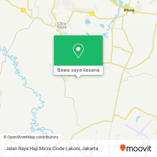 Peta Jalan Raya Haji Mirza Cinde Lakoni