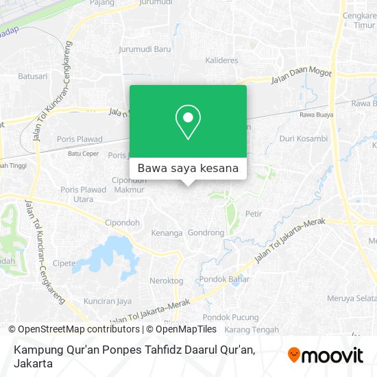 Peta Kampung Qur'an Ponpes Tahfidz Daarul Qur'an