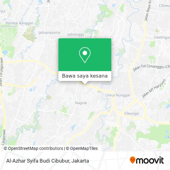 Peta Al-Azhar Syifa Budi Cibubur