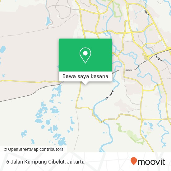 Peta 6 Jalan Kampung Cibelut