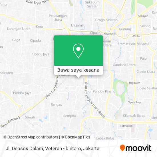 Peta Jl. Depsos Dalam, Veteran - bintaro