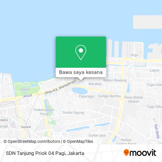 Peta SDN Tanjung Priok 04 Pagi
