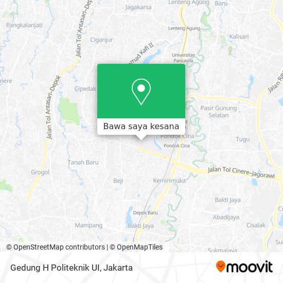 Peta Gedung H Politeknik UI