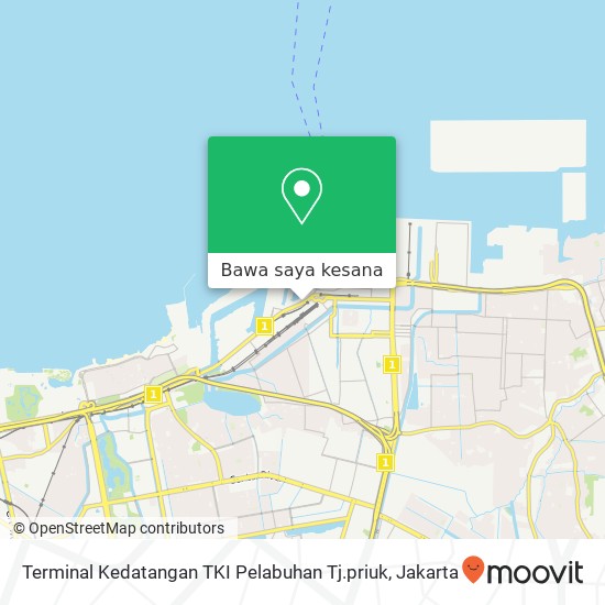 Peta Terminal Kedatangan TKI Pelabuhan Tj.priuk