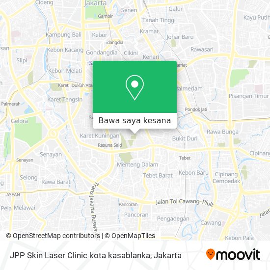 Peta JPP Skin Laser Clinic kota kasablanka