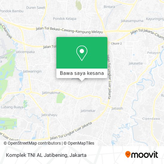Peta Komplek TNI AL Jatibening