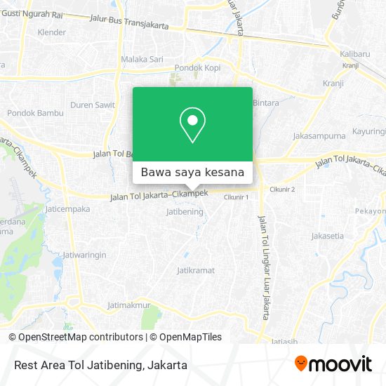 Peta Rest Area Tol Jatibening