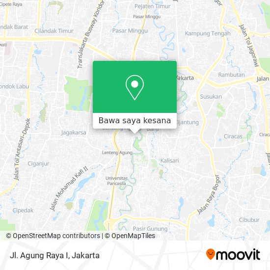 Peta Jl. Agung Raya I