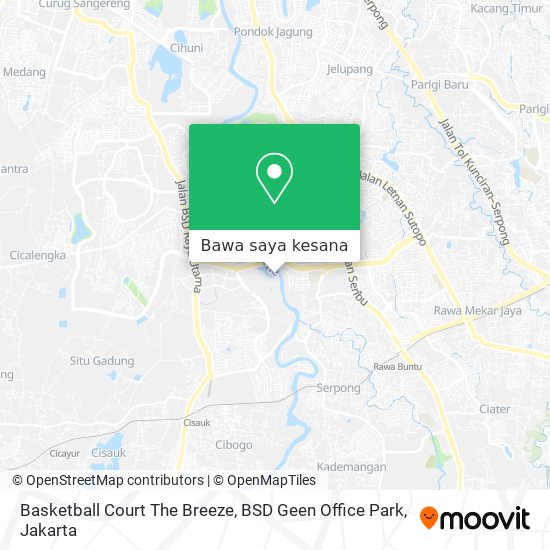 Peta Basketball Court The Breeze, BSD Geen Office Park