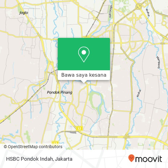 Peta HSBC Pondok Indah