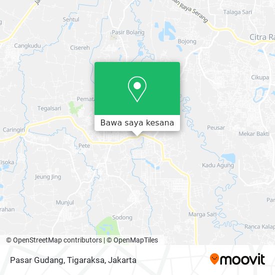 Peta Pasar Gudang, Tigaraksa