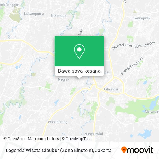 Peta Legenda Wisata Cibubur (Zona Einstein)