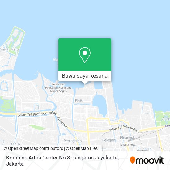 Peta Komplek Artha Center No:8 Pangeran Jayakarta