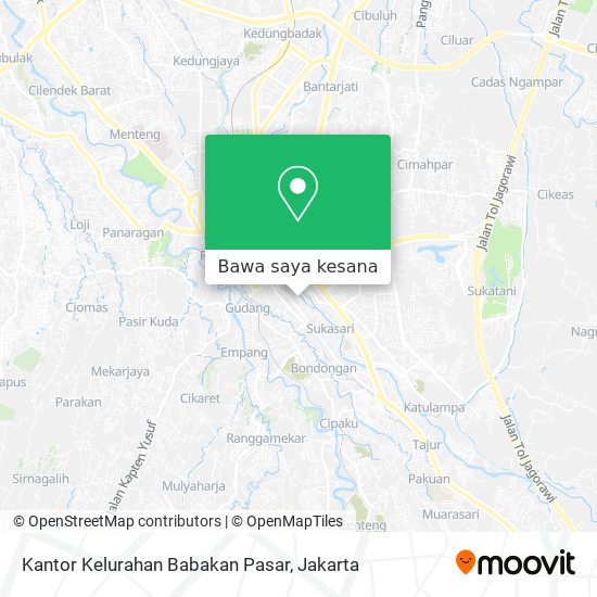 Peta Kantor Kelurahan Babakan Pasar