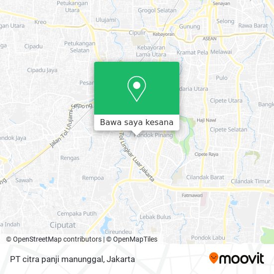 Peta PT citra panji manunggal