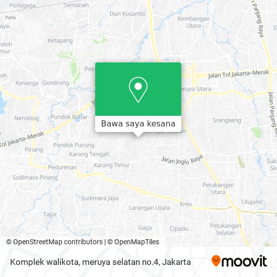 Peta Komplek walikota, meruya selatan no.4