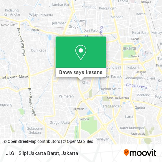 Peta Jl.G1 Slipi Jakarta Barat
