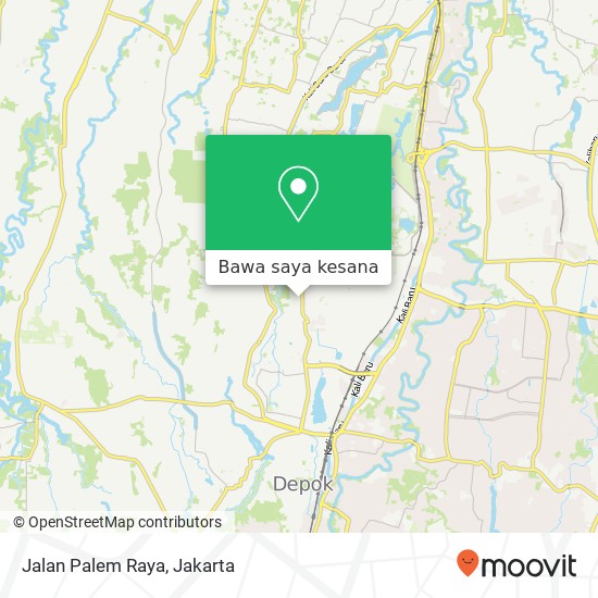 Peta Jalan Palem Raya