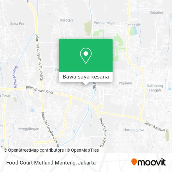 Peta Food Court Metland Menteng