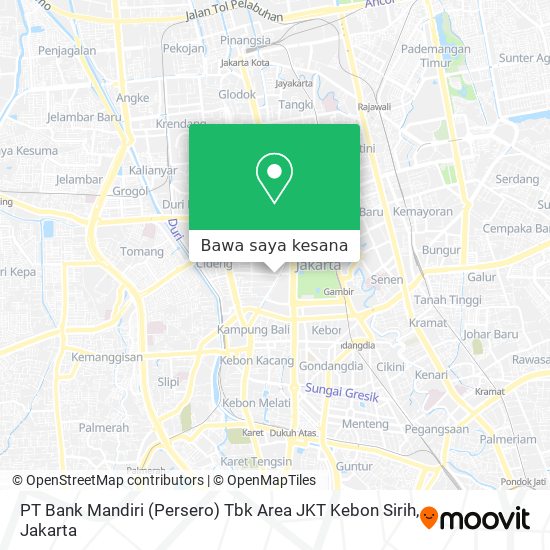 Peta PT Bank Mandiri (Persero) Tbk Area JKT Kebon Sirih