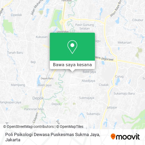 Peta Poli Psikologi Dewasa Puskesmas Sukma Jaya