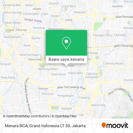Peta Menara BCA, Grand Indonesia LT 30